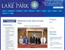 Tablet Screenshot of lakeparkflorida.gov